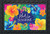 Briarwood Lane Hello Sunshine doormat with colorful floral design and decorative black border.