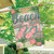 Briarwood Lane Welcome Beach Flip Flops Double-Sided House Flag with floral design and palm leaves.