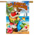 Parrot in Paradise House Flag