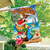 Parrot in Paradise House Flag
