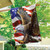 Briarwood Lane American Freedom Eagle House Flag with USA background, brown and white eagle design.
