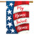 Briarwood Lane My Home Sweet Home Double-Sided House Flag with American flag design and white stars.
