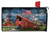 Briarwood Lane American Celebration Barn Mailbox Cover with red barn, American flag, and fireworks display.