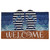 Briarwood Lane Welcome Summer Flip Flops Coir Doormat with blue, white and brown color design.