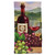 Briarwood Lane Wine Country Hand Towel with wine bottle, grapes, and glass on scenic background.