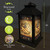 Briarwood Lane Americana Barnstar Lantern, black, 5.5x13 inches, star-spangled design on shatter-resistant acrylic panels.