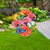 Briarwood Lane Fluttering Butterflies Metal Art with colorful flowers and butterflies in a garden setting.