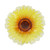 Briarwood Lane Sunflower Glass Birdbath, yellow and brown glass dish with sunflower design.