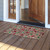 Briarwood Lane Tangled Lights Coir Doormat, 18x30, red green brown coir entrance mat with design.