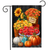 Briarwood Lane Baskets of Mums Garden Flag with colorful flowers and pumpkins, Happy Fall sign.