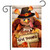 Briarwood Lane Thankful Turkey Thanksgiving Garden Flag with colorful leaves and pilgrim hat design.