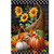 Briarwood Lane Horn of Plenty House Flag with cornucopia, pumpkins, sunflowers, and birds on rustic background.