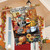 Briarwood Lane Autumn Memories House Flag with pumpkins, sunflowers, and Home Sweet Home banner design.