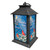 Black Cardinals Appear Lantern with red cardinals and quote on blue background with snowflakes.