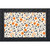 Citrus and Vines doormat with orange, blue, and purple floral pattern on a cream background.