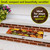 Welcome Fall Leaf Toss Mini Mat, 10x22 inches, colorful autumn leaves design on brown background.