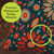Teal burlap pillow with vibrant orange and teal floral pattern, premium waterproof material shown closely.