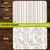 Briarwood Lane vintage home placemat set of 4 double-sided beige and white placemats with unique designs.