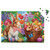 Bunnies and Basket Easter 1000 Piece Jigsaw Puzzle with colorful eggs and flowers depiction.