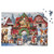Holiday Cheer Dogs 1000 Piece Jigsaw Puzzle with dogs, presents, and Christmas tree on red truck.