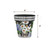 Crated Mason Jars Small Planter, 8" tall, 8" wide, black gingham top, floral design.