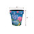 Colorful Hydrangeas Small Planter, 8" tall and wide, blue background with pink and blue hydrangeas.