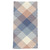 Pink and blue check cotton hand towel with argyle pattern in soft pastel shades and squares.