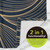 Organic Flow Cotton Hand Towel, navy blue with gold lines, 2-in-1 functionality cotton terry cloth.