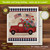 Red truck with American flags and flowers on Stars and Stripes Truck Swedish Dishcloth.