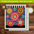 Bright Blooms Swedish Dishcloth, colorful floral design, 6.75 x 7.5 inches, textured for scrubbing.