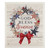 American Wreath Swedish Dishcloth with God Bless America text and red bow on white background.