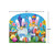 Easter Gnomes Acrylic Art Sign, colorful gnomes with bunny ears and Easter eggs, 8.25"x10.25".