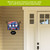 Patriotic Gnomes Acrylic Art Sign with gnomes and American flag design on exterior house wall bracket.