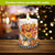 Autumn Arrangement Flameless Candle, battery operated LED candle with fall floral and pumpkin design.