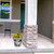 Crated Mason Jar medium planter with flowers on a house porch, Briarwood Lane product display.