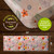 Colorful Flowers Oversized Comfort Mat, 54 x 22 inches, waterproof vinyl, vibrant floral design.