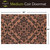 Black damask coir doormat, 24 x 36 inches, featuring intricate brown and black floral patterns.
