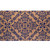 Blue Damask Coir Doormat, 30 x 48 inches, natural fiber with blue damask design pattern.