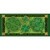 Celtic Shamrocks Mini Mat, green shamrock design with intricate Celtic knotwork on decorative mat.
