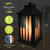 Briarwood Lane Wooden American Flag Lantern, 13" tall, 5.5" wide, shatter-resistant acrylic panels.