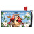 Bless This Home oversized mailbox cover with cardinals, birdhouse, and magnolias design.