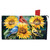 Birds in the Garden Mailbox Cover with sunflowers and colorful birds design on a mailbox.