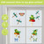 Happy Frogs Window Clings with frogs, butterflies, and dragonflies on a glass surface.