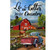 Life's Better in the Country garden flag with rural landscape and vintage truck illustration.