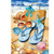 Welcome To the Beach House Flag with blue polka dot flip flops and seashells on sand.