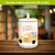 Happy Easter Pickup Flameless Candle, white cylindrical LED candle with yellow truck and colorful eggs.