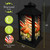 Briarwood Lane American Cardinal Lantern, black, 13" tall, shatter-resistant acrylic panels with patriotic cardinal design.
