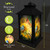 Briarwood Lane Birds in the Garden Lantern with sunflowers and birds, black metal, 13" tall.
