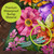 Zinnias in Bloom burlap pillow with vibrant flowers, butterflies, and dragonflies on waterproof material.