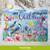 With God Placemat, blue bird, flowers, purple text, 4-pack, colorful placemat with inspirational quote.
